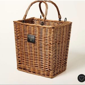 Kate Spade Wicker Basket Bike Tote NIB